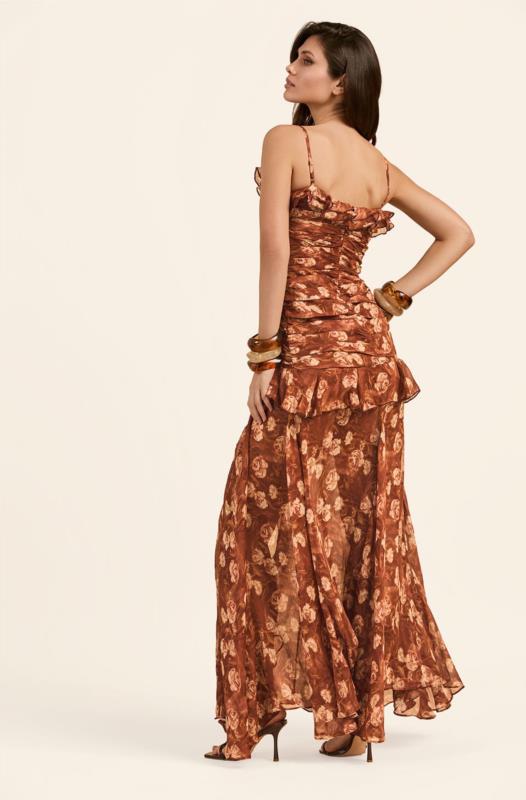 CHOCOLATE BLOSSON DRESS BY FETICHE SUANCES