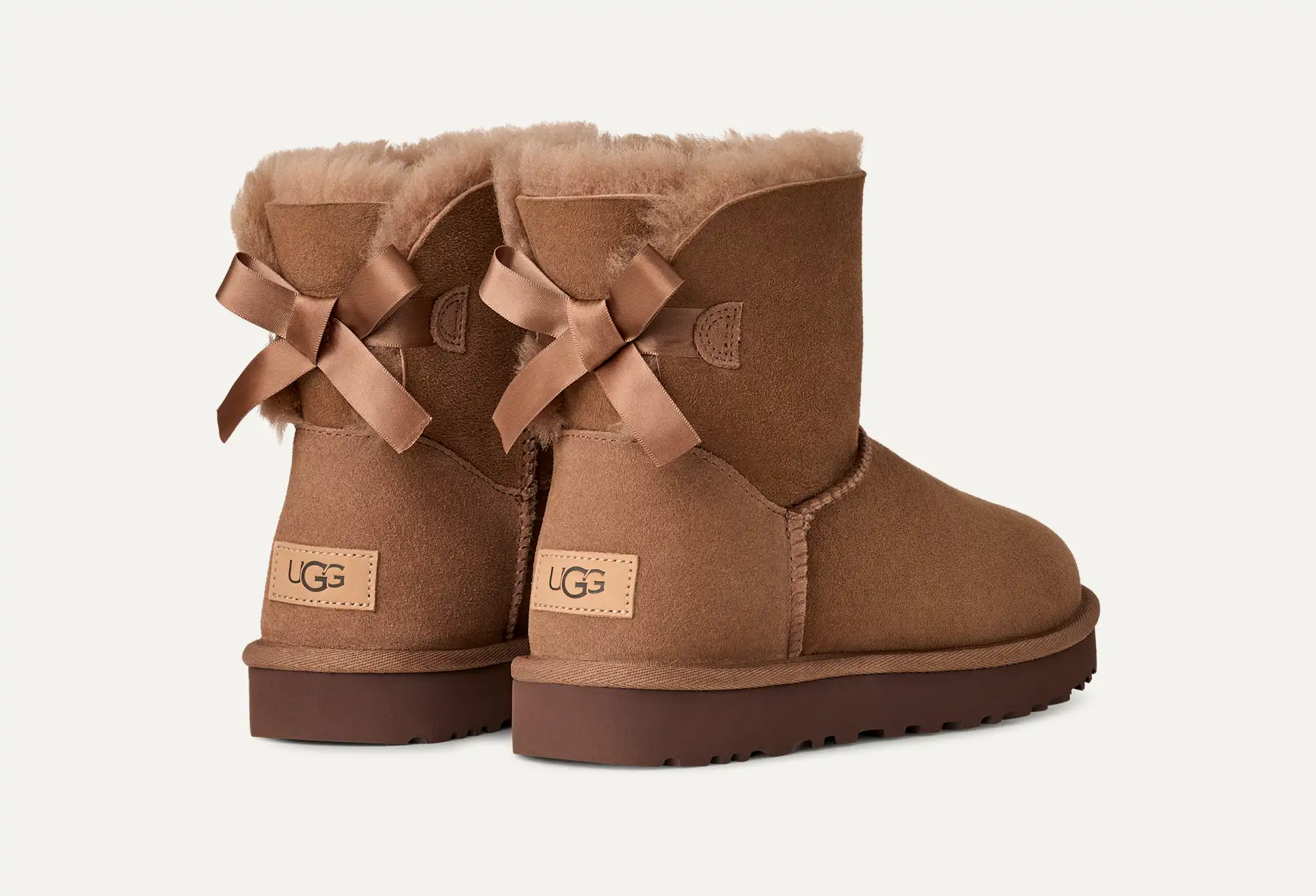 Mujer UGG Botas Mini Bailey Bow II ROCKY OAK