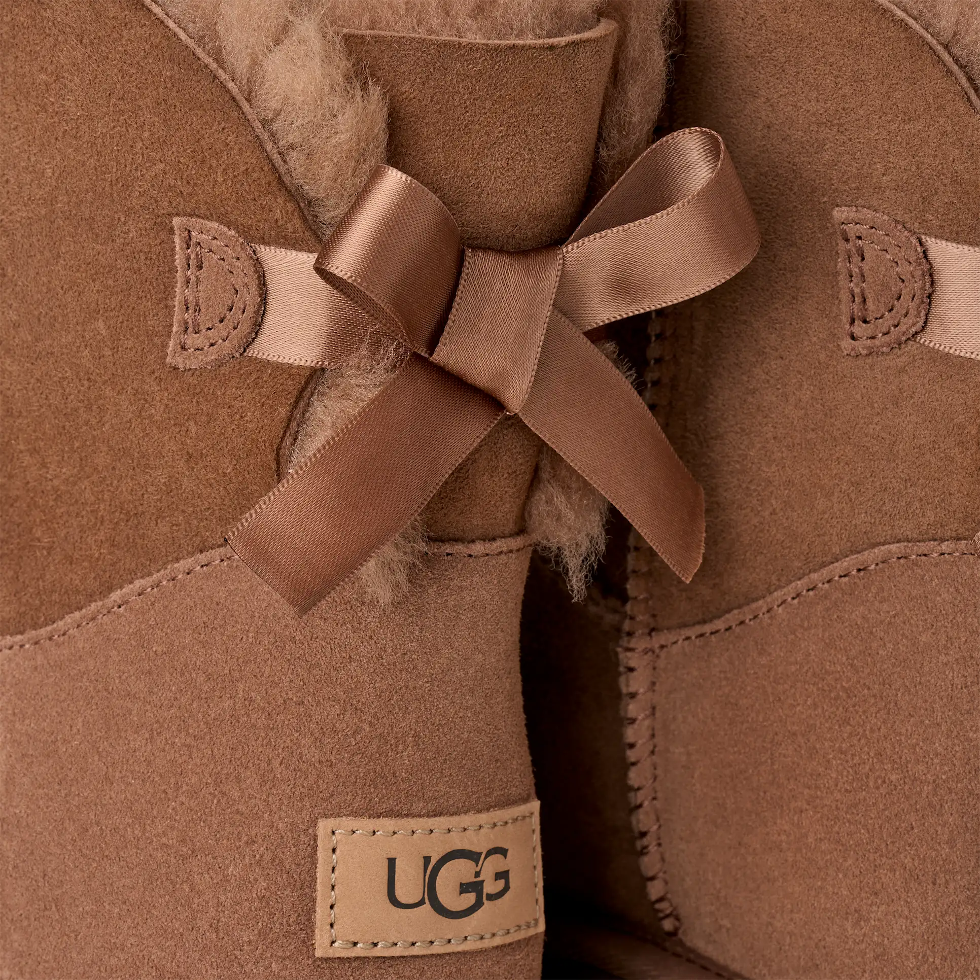 Mujer UGG Botas Mini Bailey Bow II ROCKY OAK