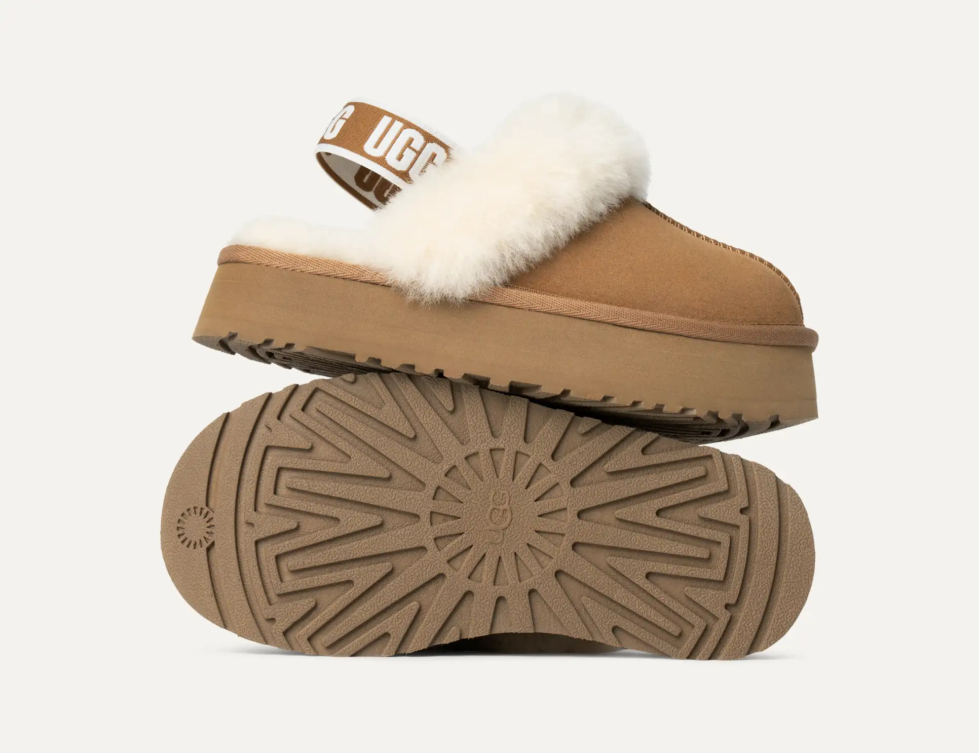 Mujer UGG Zapatillas Funkette CHESTNUT