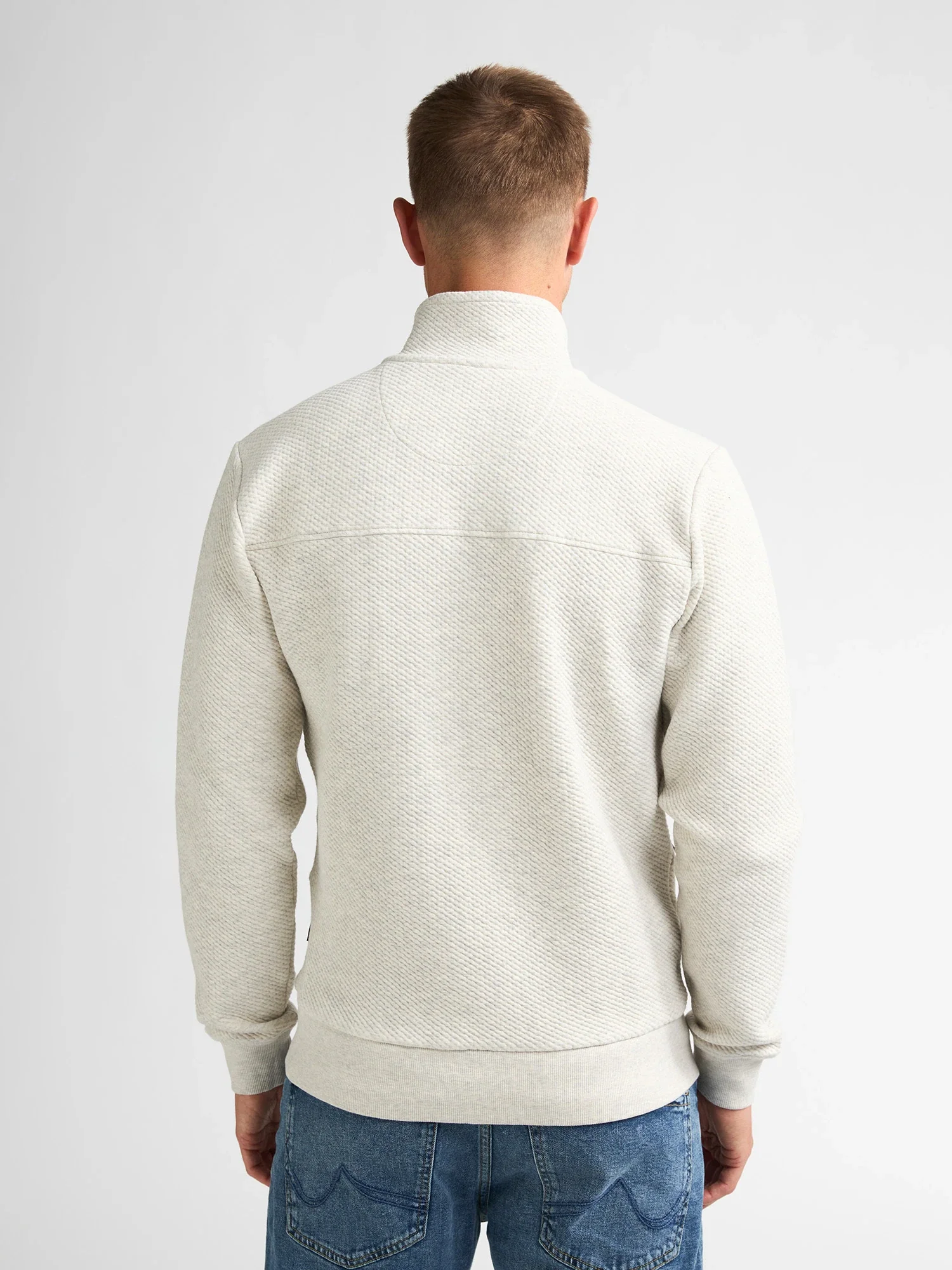 Sudadera con media cremallera en el cuello steelcrest