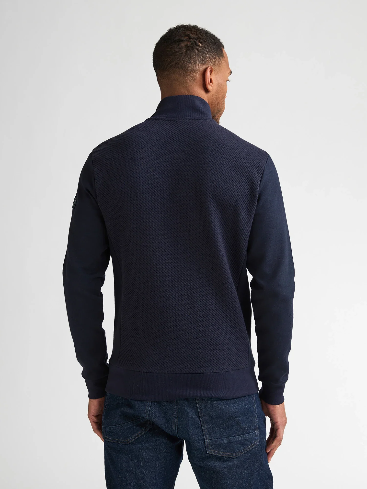 Sudadera con media cremallera en el cuello steelcrest