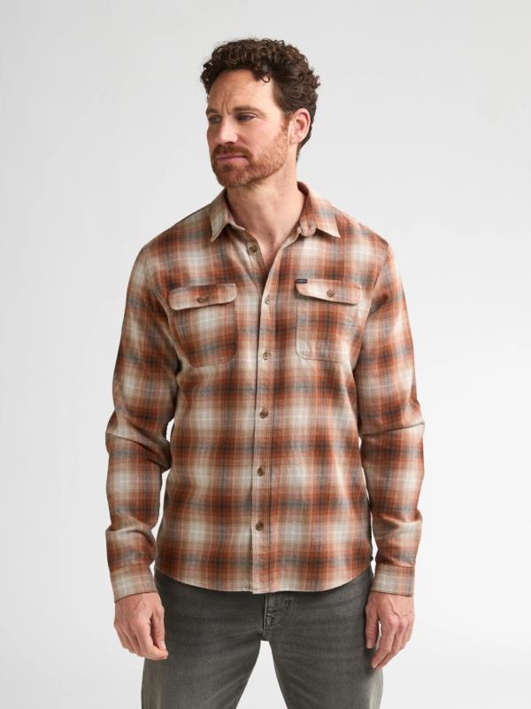 Camisa a cuadros de algodón ironmark