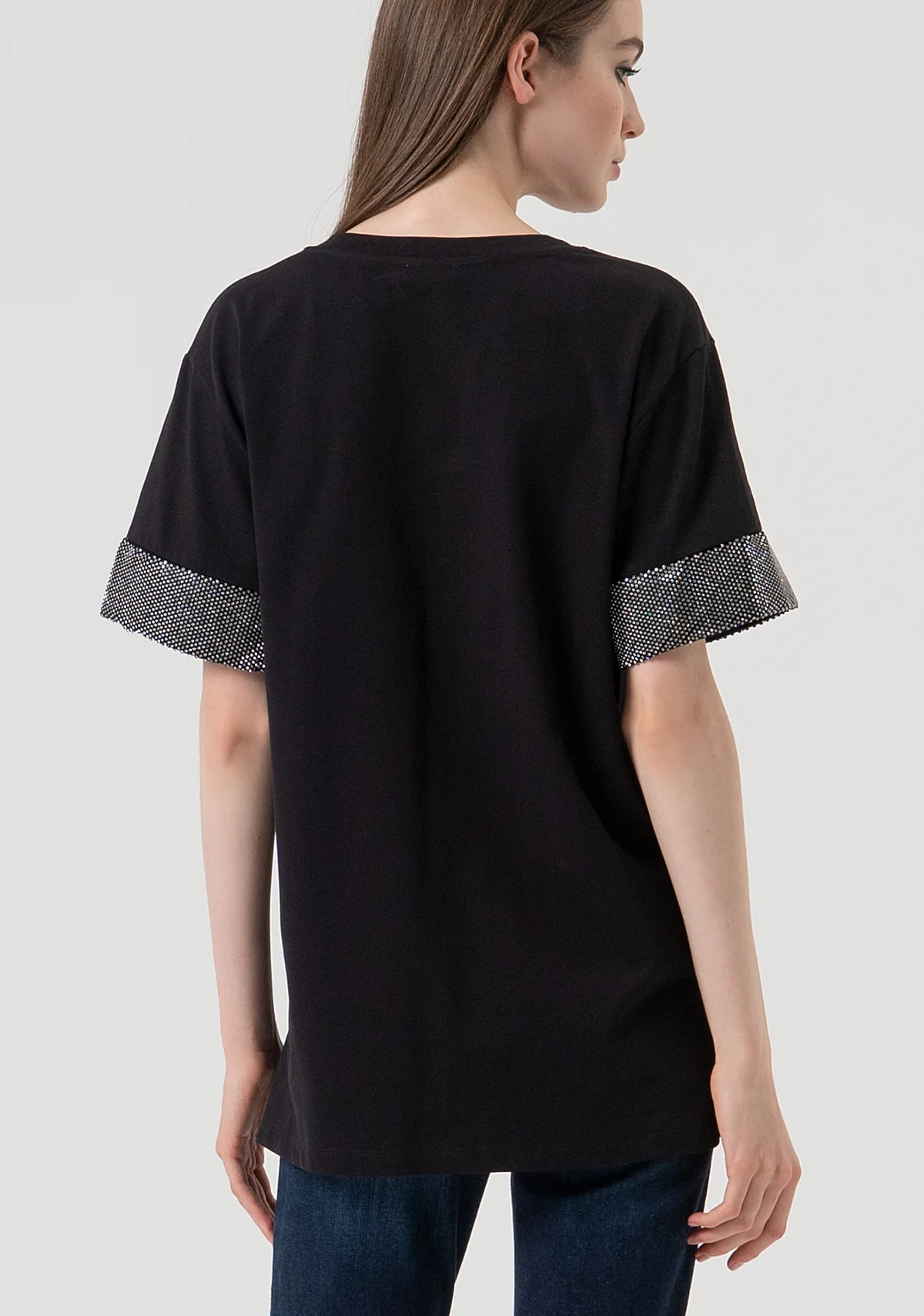 Camiseta overfit confeccionada en jersey de algodón