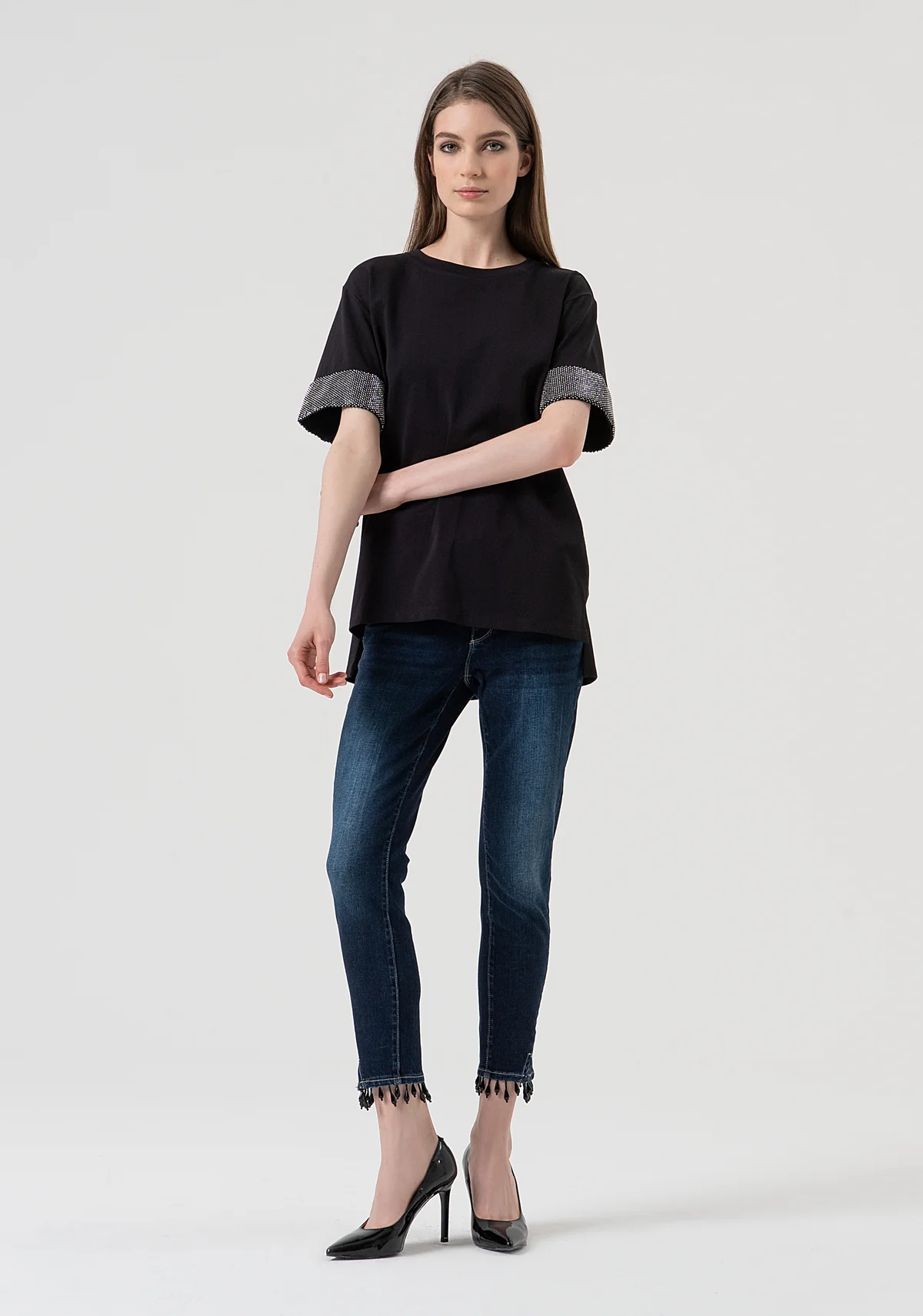 Camiseta overfit confeccionada en jersey de algodón