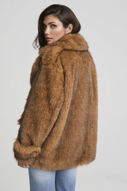 ABRIGO FETICHE KYLIE FAUX FUR COAT