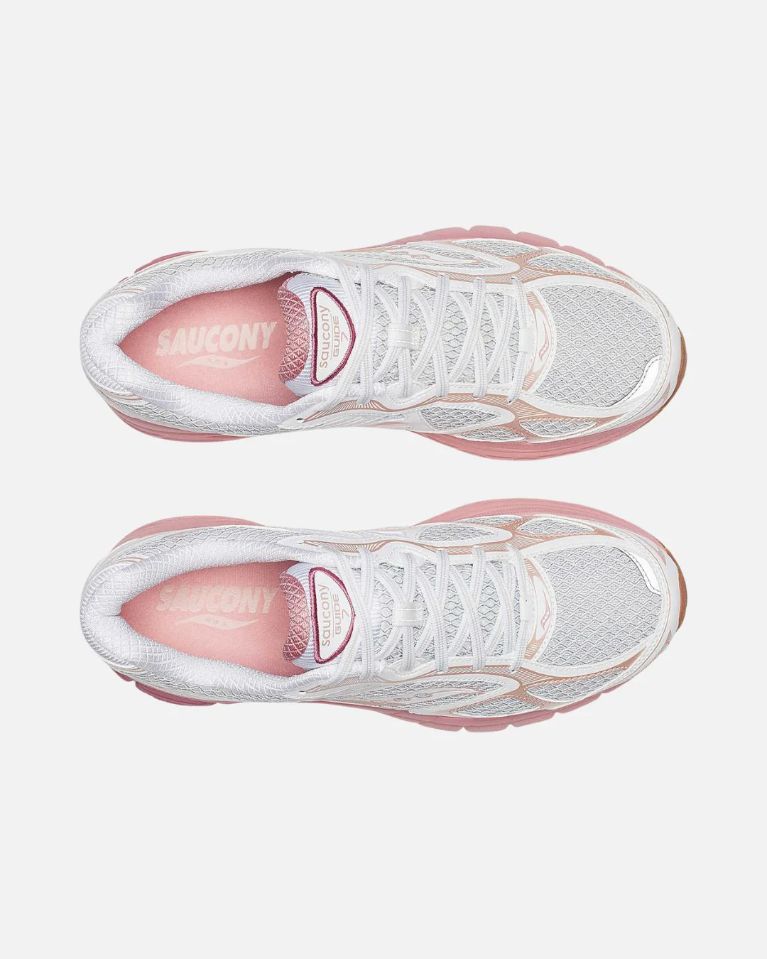 DEPORTIVA PARA MUJER SAUCONY ProGrid Guide 7 WHITE/PEACH