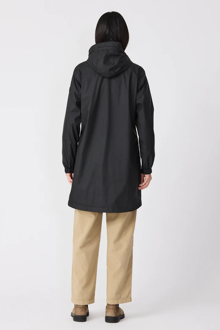 Abrigo  TANTÄ Impermeable de Poliuretano  VAND BLACK