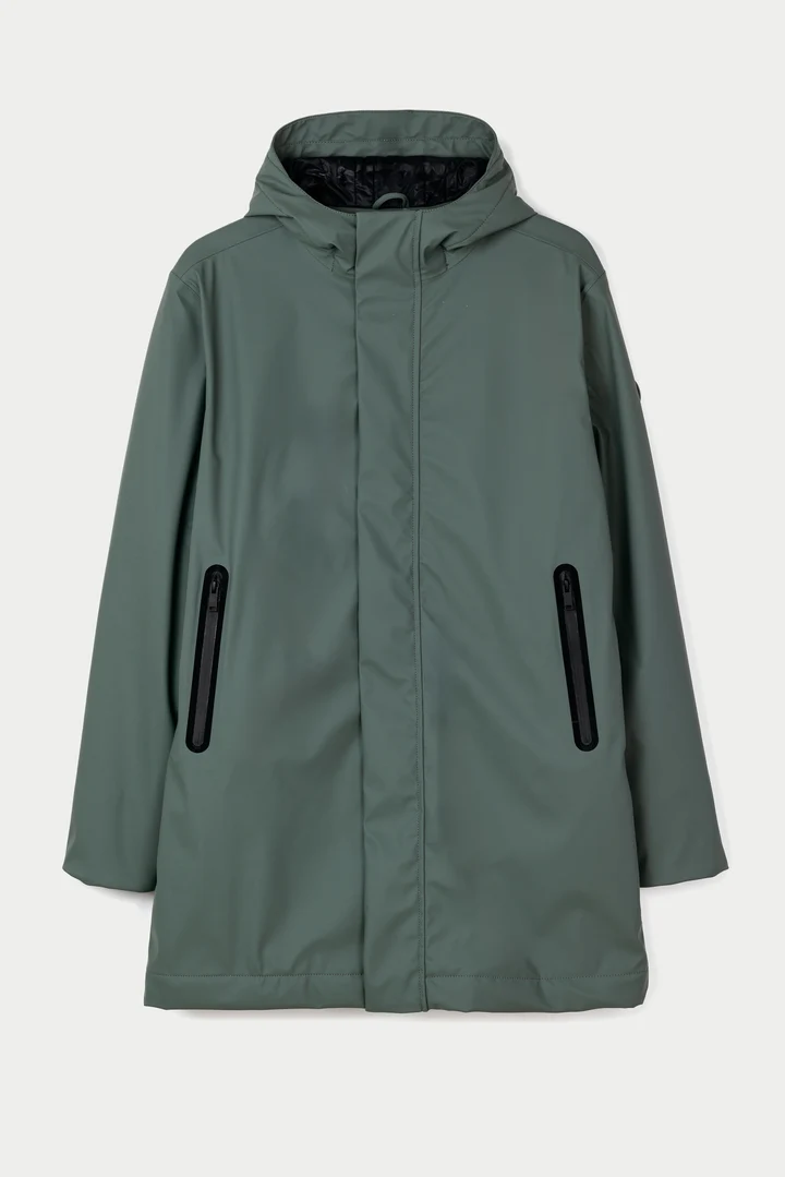   Abrigo  TANTÄ Impermeable de Poliuretano MONETINE BL-GREEN
