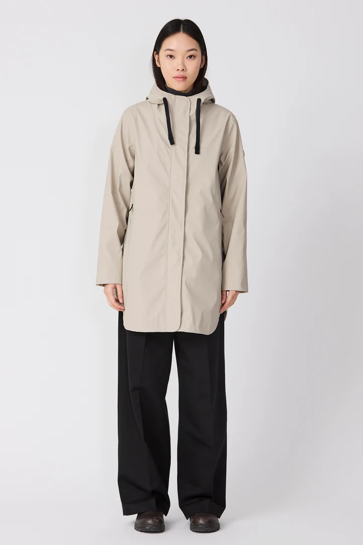   Abrigo  TANTÄ Impermeable de Poliuretano SNOW STONE GREY