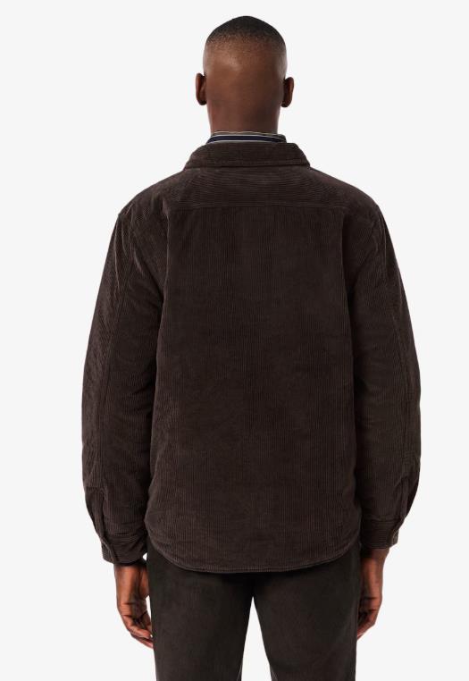 Sobrecamisa LACOSTE de pana oversized Marron