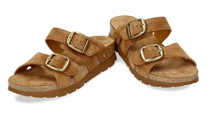 SANDALIA PARA MUJER PANAMA JACK SHIRLEY B15 VELOUR CUERO