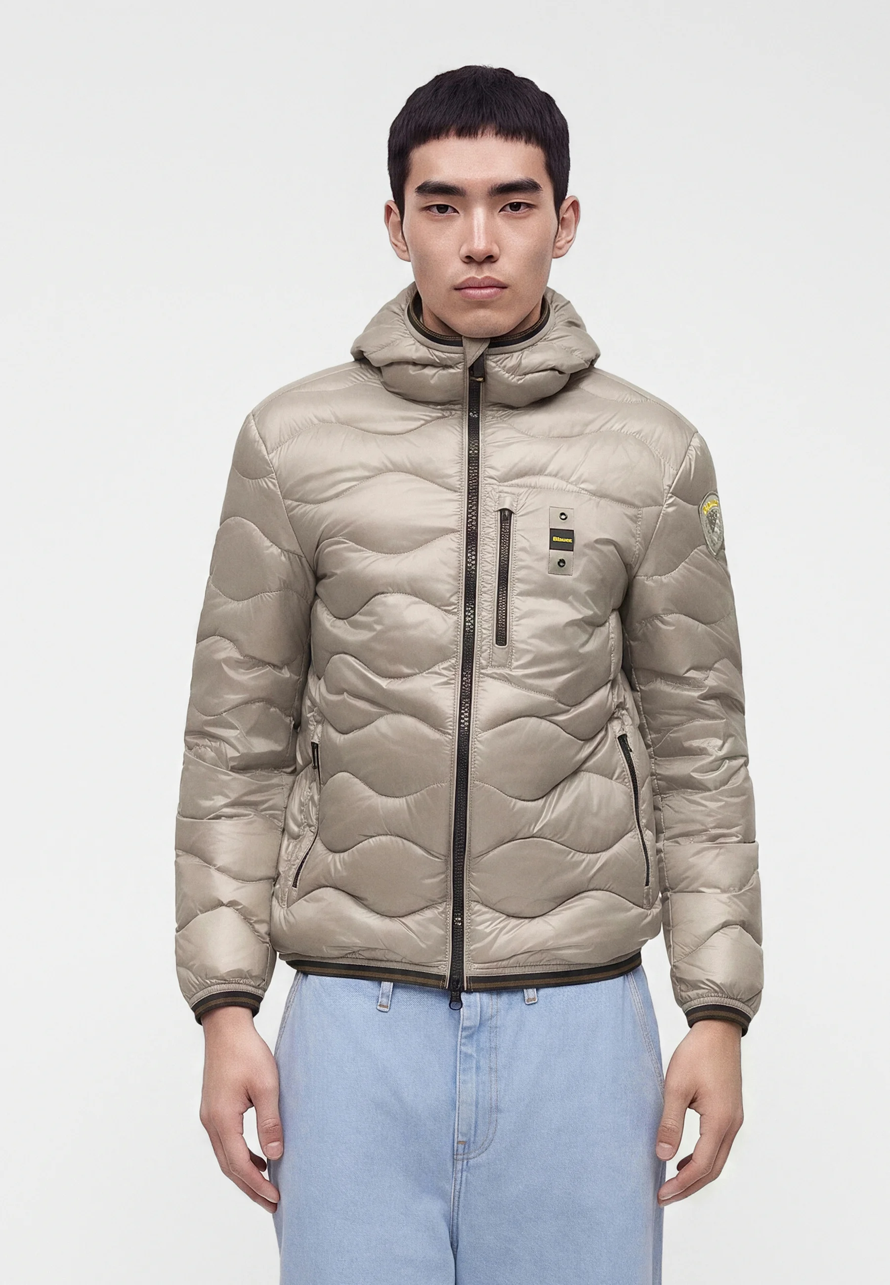 CHAQUETA BLAUER CORTA DE PLUMAS ACOLCHADAS ONDA