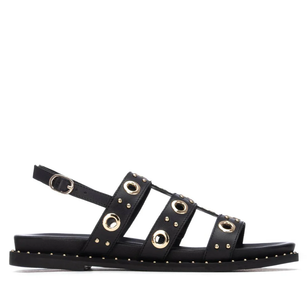 Sandalia Mujer CARMELA PIEL NEGRO