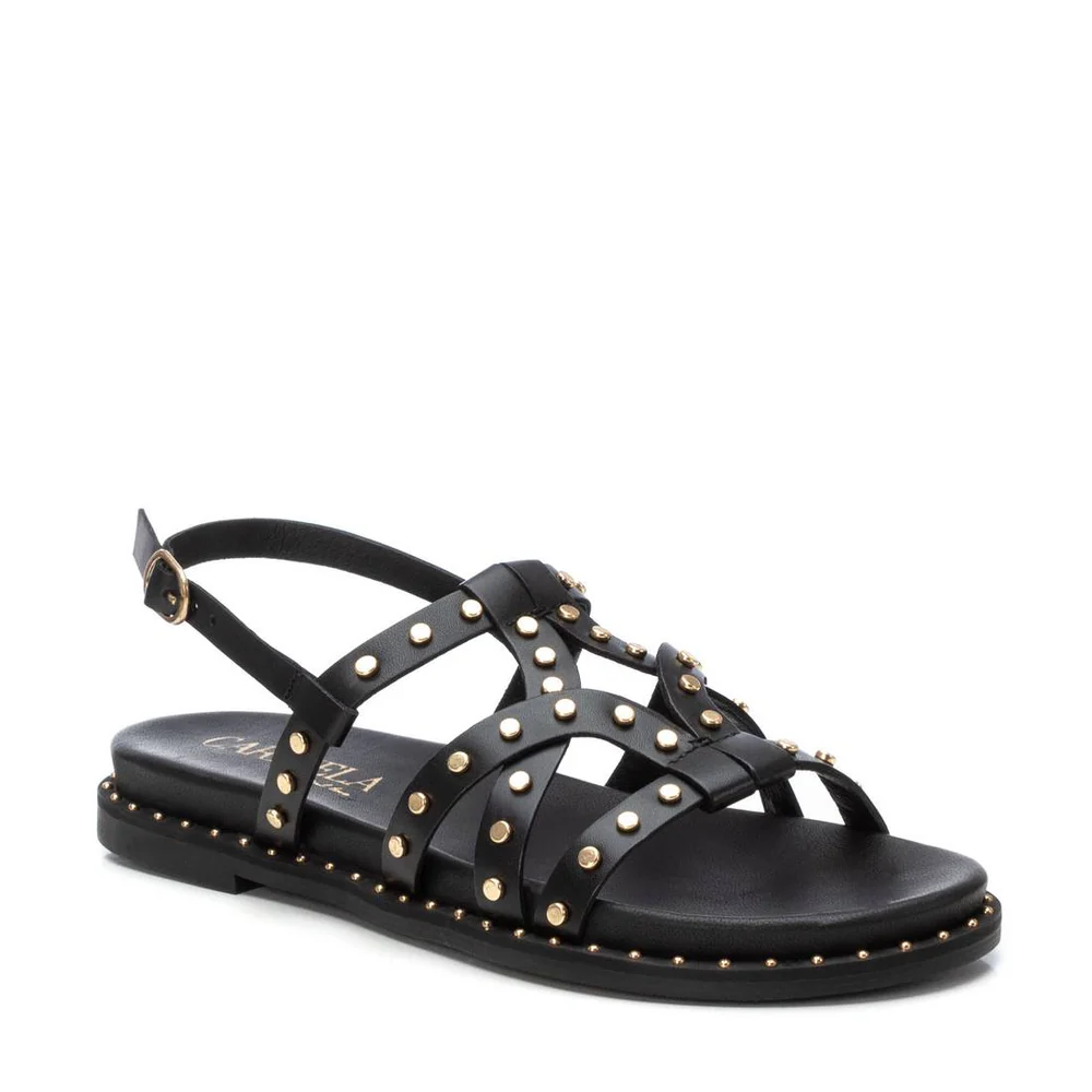 Sandalia Mujer CARMELA PIEL NEGRO