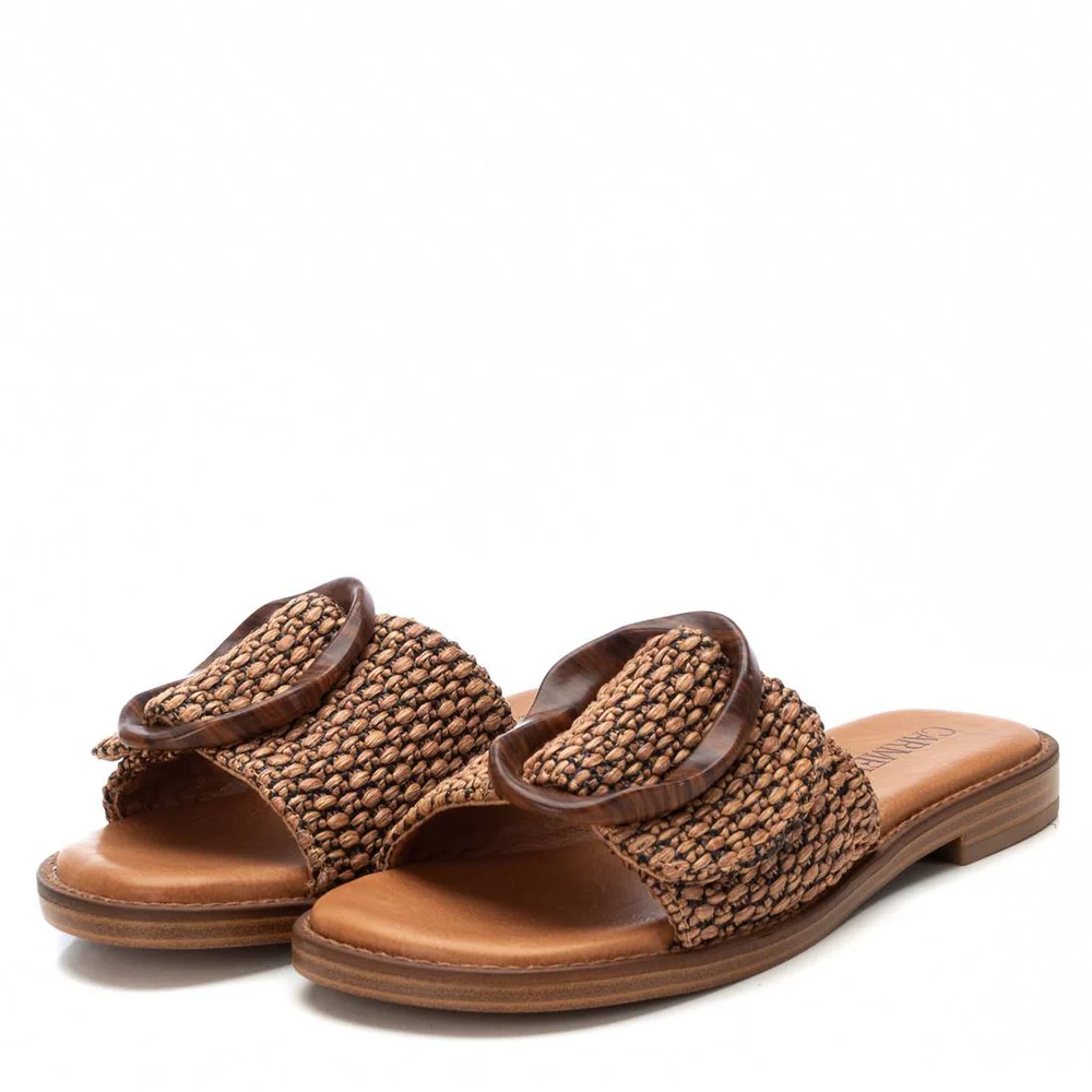 Sandalia Mujer CARMELA PIEL CAMEL