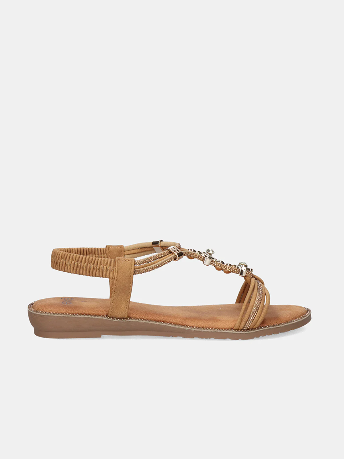 SANDALIA 8013-7 CAMEL DE STRASS