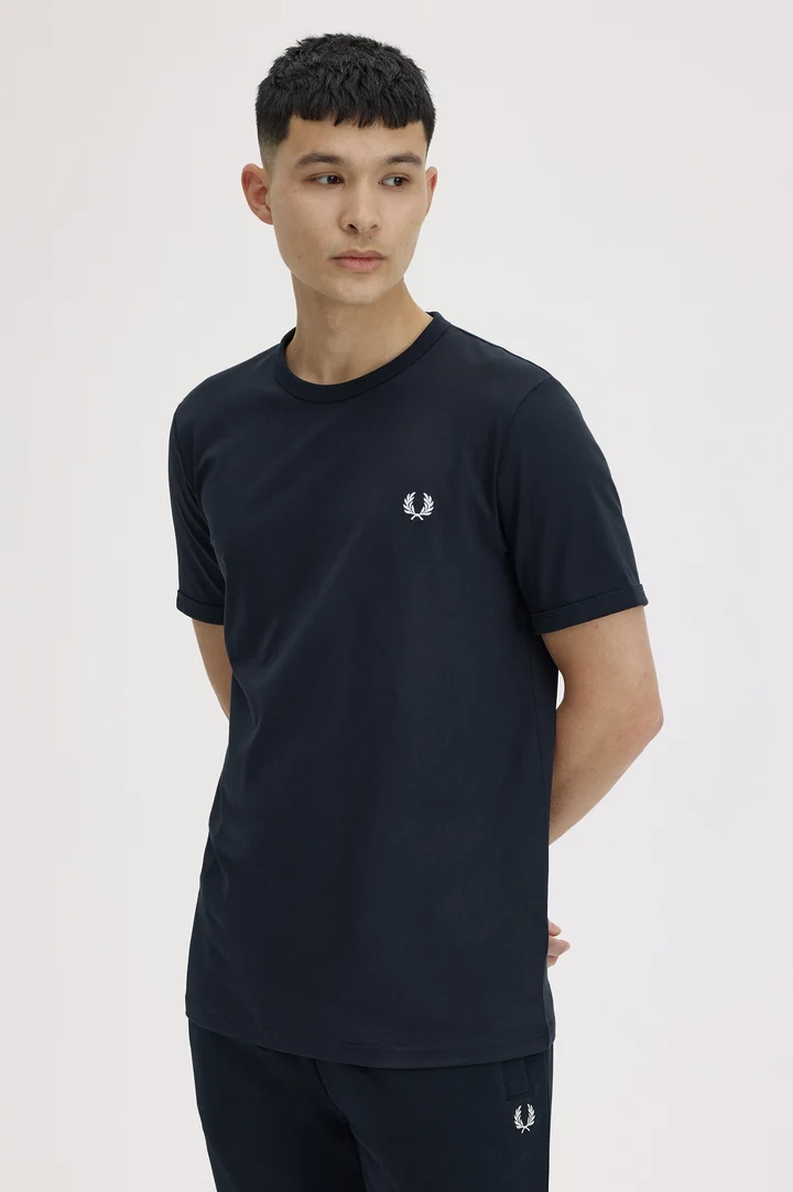 Camiseta para hombre FRED PERRY de cuello redondo
