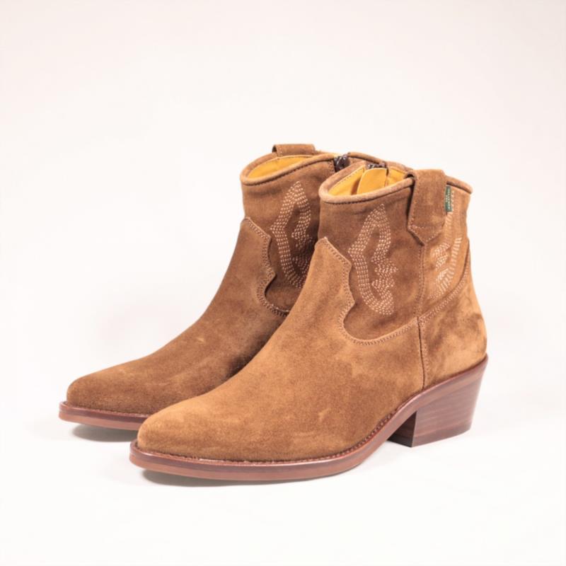 BOTIN CREMALLERA CAMPERO MUJER DAKOTA CAPUCCINO