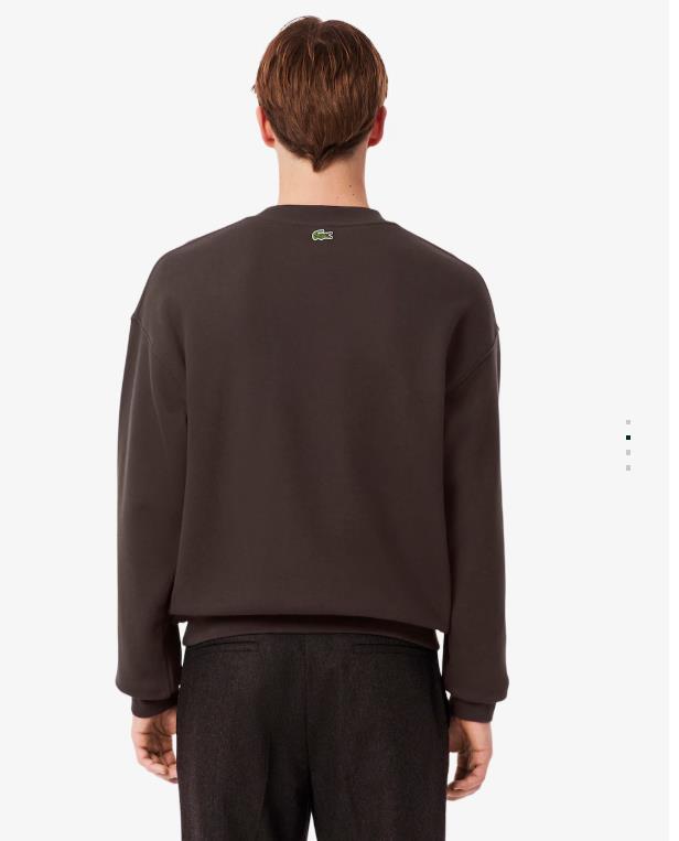 Sudadera LACOSTE de felpa con bordado Heritage