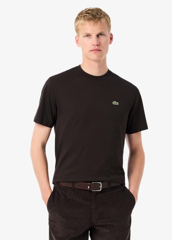 CAMISETA LACOSTE ALGODON MARRON