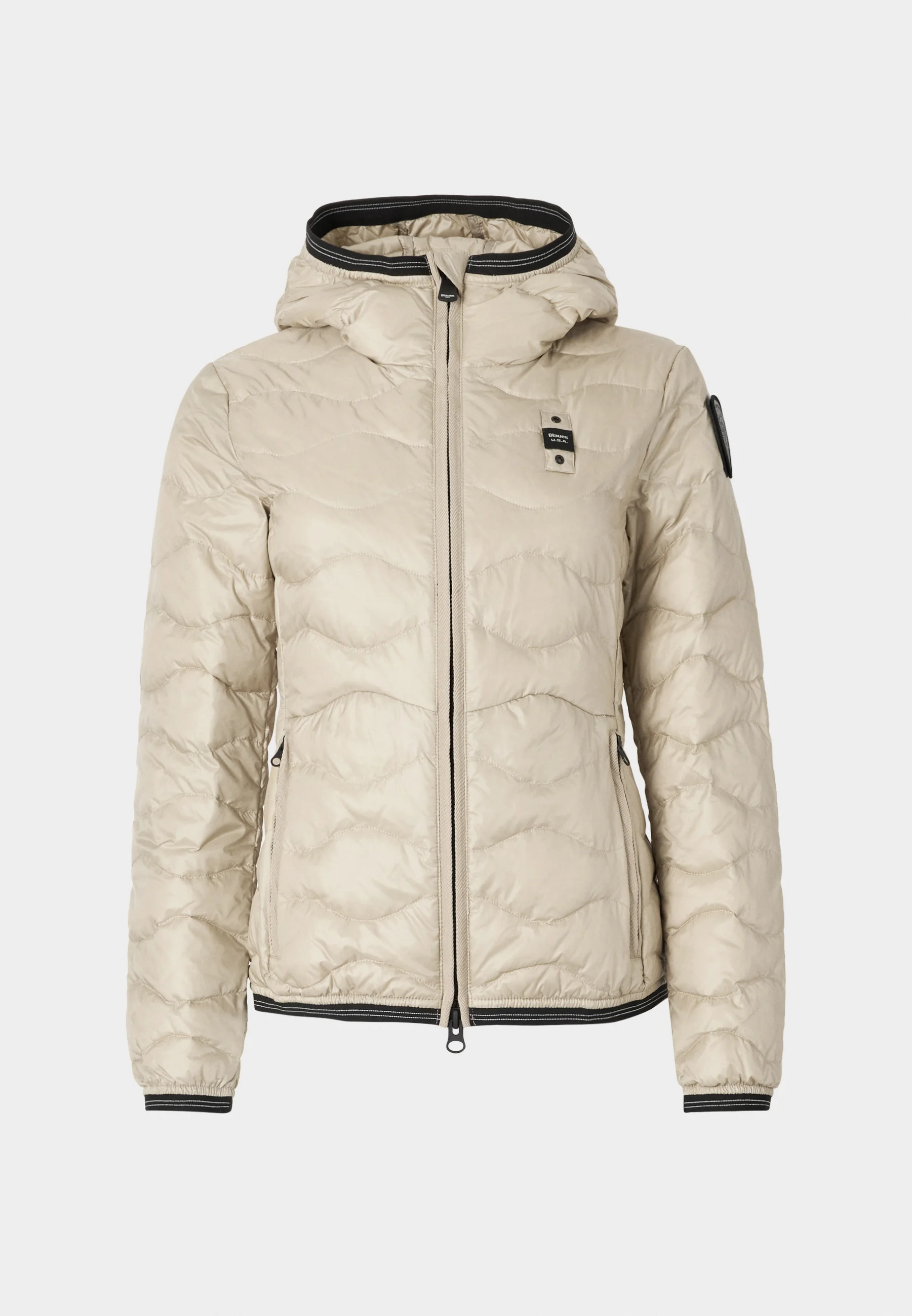 CHAQUETA BLAUER DE PLUMAS WAVE CAMELIA BEIG