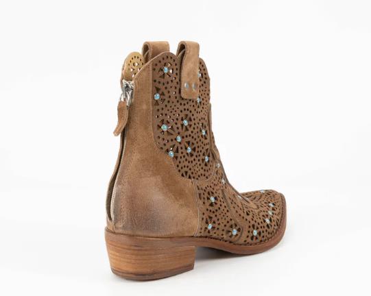 Botines de ante Cassandra TABACCO