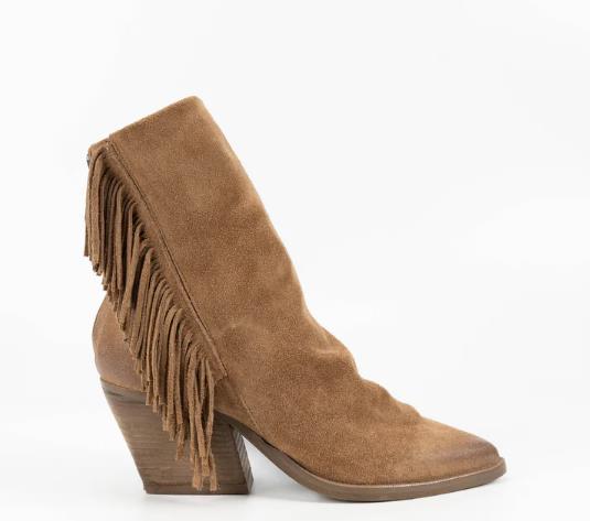 Botines de ante Eveline TABACCO