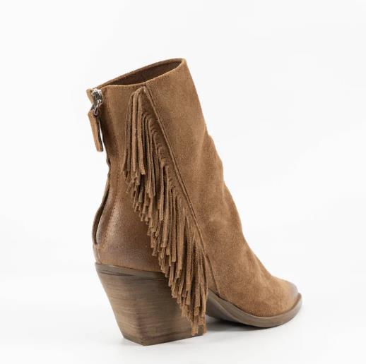 Botines de ante Eveline TABACCO