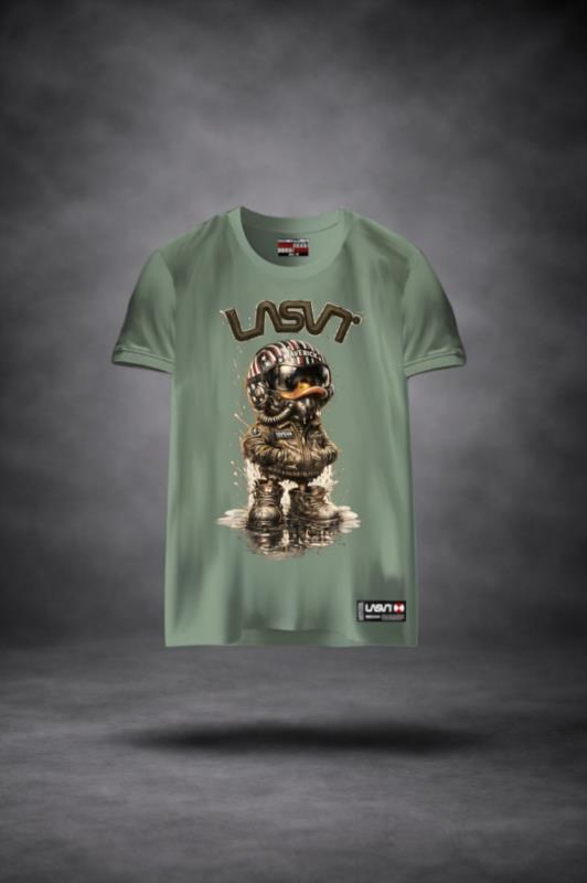Camiseta de hombre LaSaL CUACK kaki 