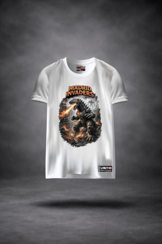 Camiseta de hombre LaSaL MADRID blanco 