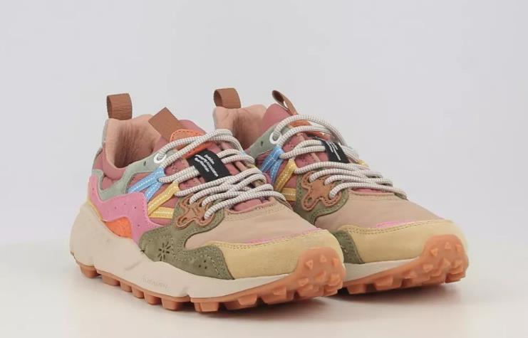 Deportiva Mujer Flower Mountain Yamano 3 MILITARY-PINK