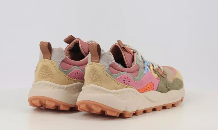 Deportiva Mujer Flower Mountain Yamano 3 MILITARY-PINK