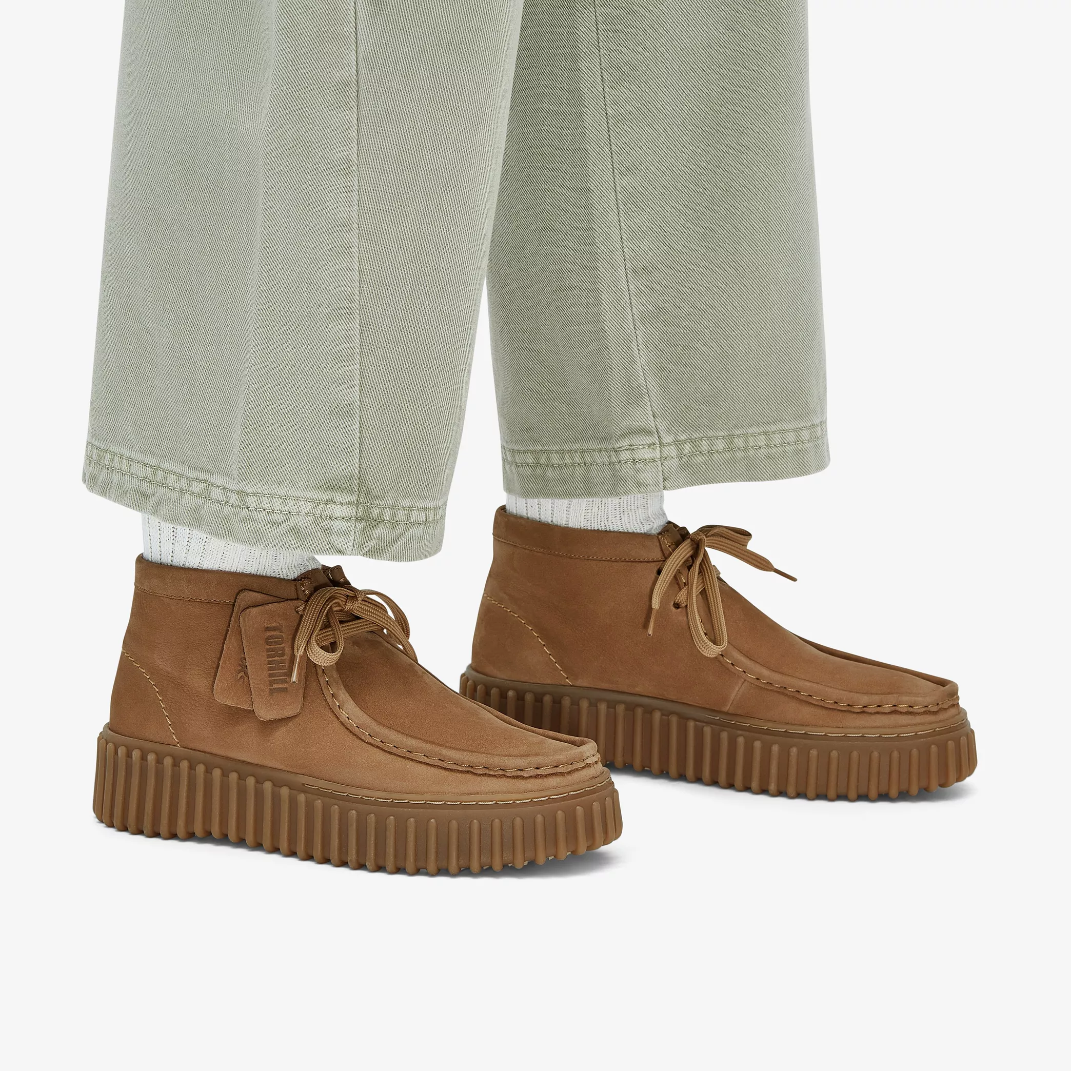 Clarks Torhill Moss Nobuck Marrón Tostado Claro