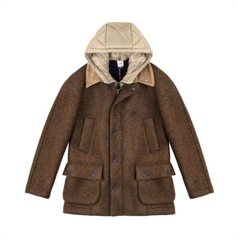 ABRIGO PARA HOMBRE BOB GIUBBOTTO CAPPUCCIO MARRON
