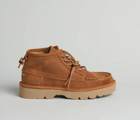  ZAPATO ABOTINADO HOMBRE P019 REEF EN ANTE ENCERADO FORRADO EN MICROFIBRA COÑAC