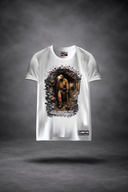 Camiseta de hombre LaSaL SANTA blanco