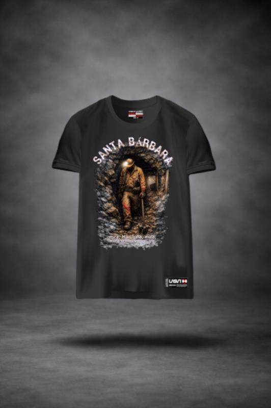 Camiseta de hombre LaSaL SANTA GRIS OSCURO
