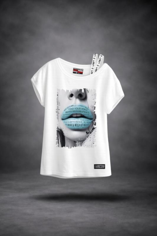 Camiseta de mujer LaSaL FIND blanco