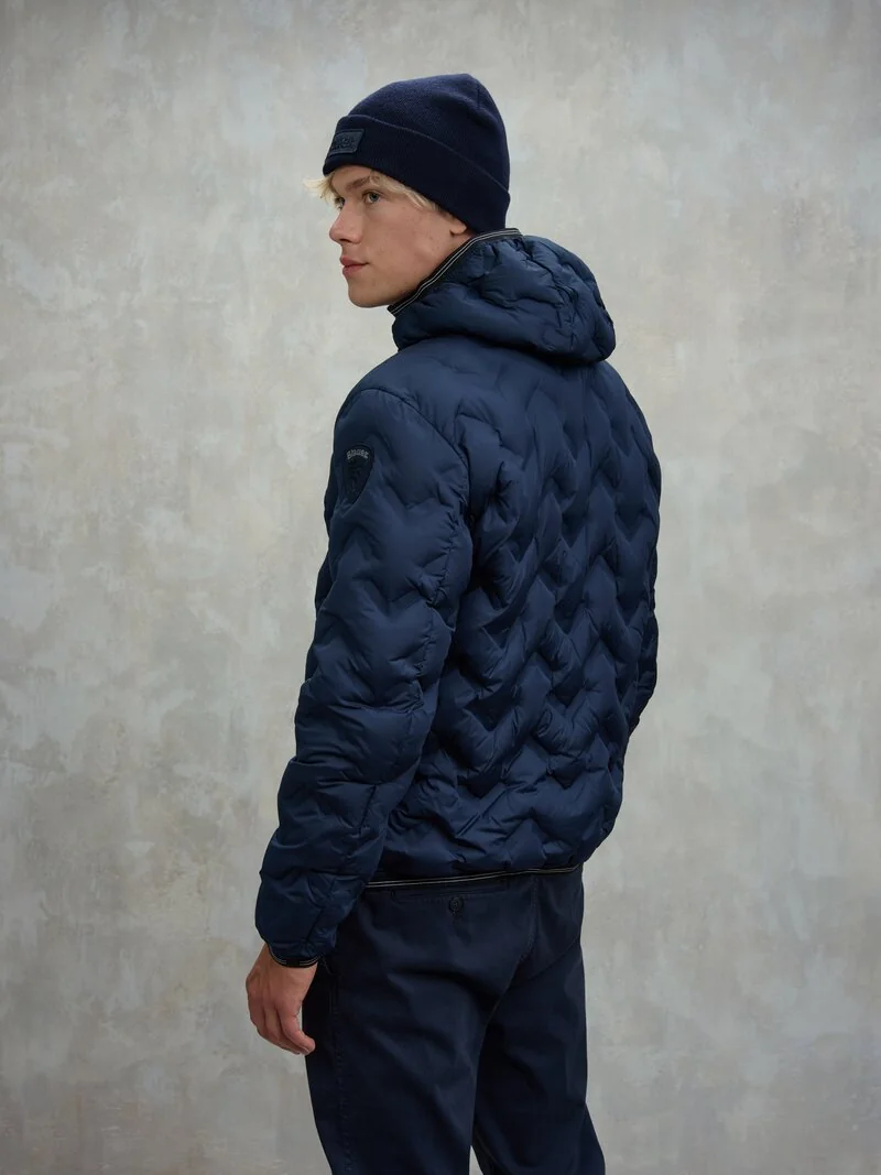 CHAQUETA BLAUER DE PLUMÓN ANGULAR PIERY MARINO