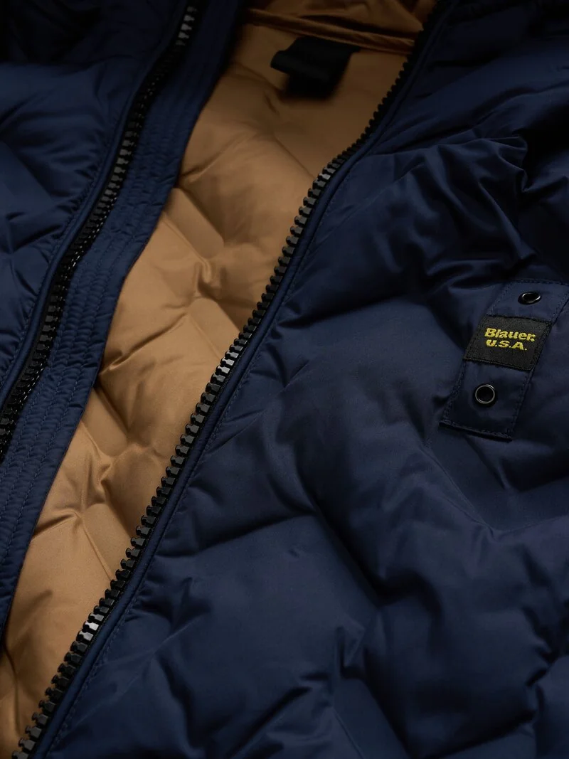 CHAQUETA BLAUER DE PLUMÓN ANGULAR PIERY MARINO