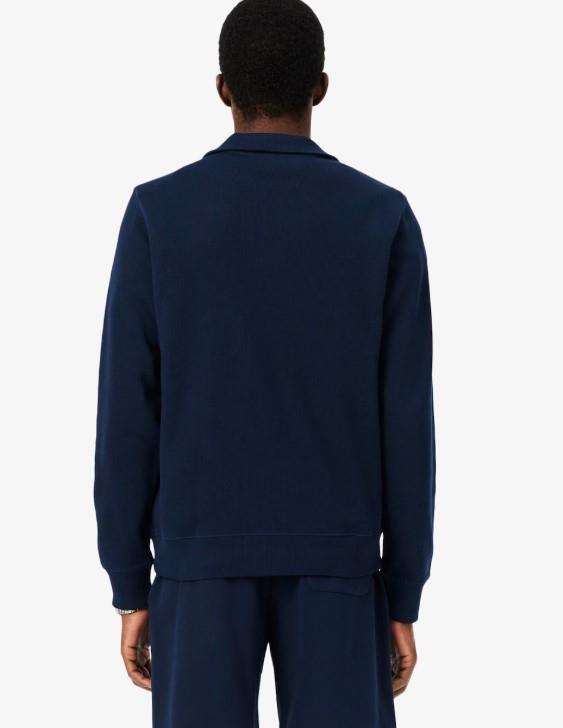 Sudadera de interlock con cuello alto y cremallera MARINO
