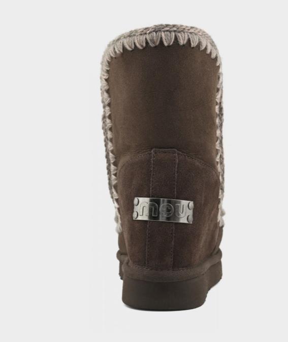 BOTA PARA MUJER MOU ESKIMO INNER WEDGE SHORT STRAS BROWN