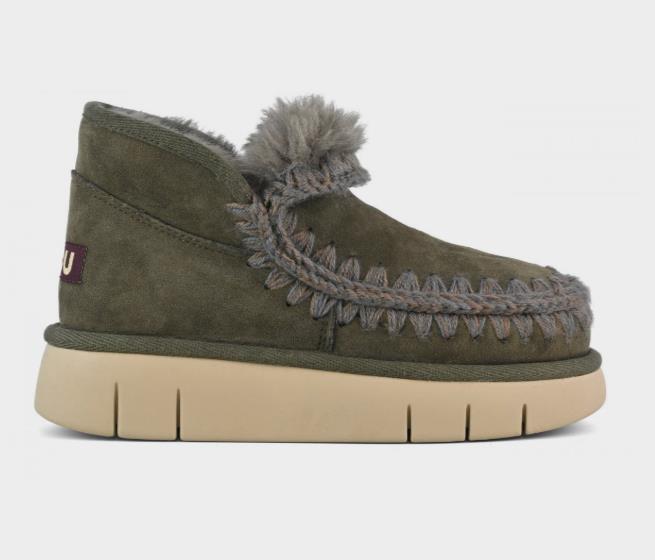 BOTA PARA MUJER MOU ESKIMO BOUNCE SNEAKER BLACK OLIVE
