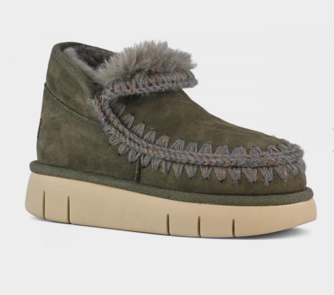 BOTA PARA MUJER MOU ESKIMO BOUNCE SNEAKER BLACK OLIVE