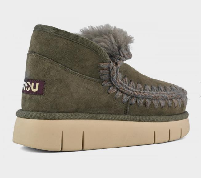 BOTA PARA MUJER MOU ESKIMO BOUNCE SNEAKER BLACK OLIVE