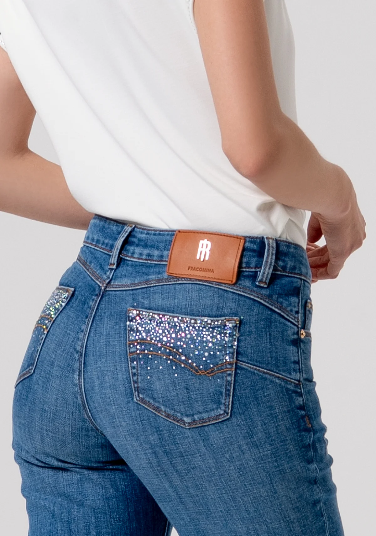 DENIM FRACOMINA BELLA B PANT STRONGSTONE