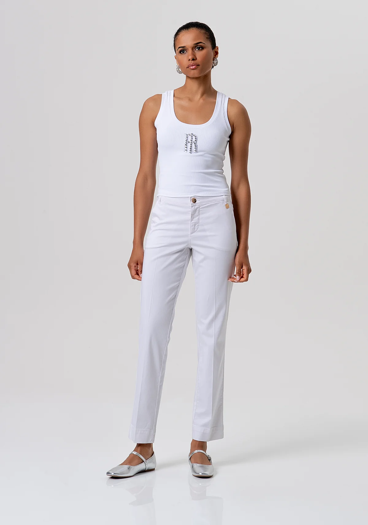 Pantalon FRACOMINA Chinos Pant White