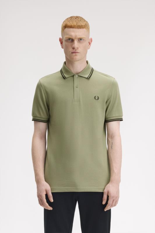 POLO FRED PERRY MENTA OLIVA