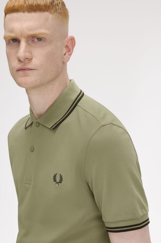 POLO FRED PERRY MENTA OLIVA